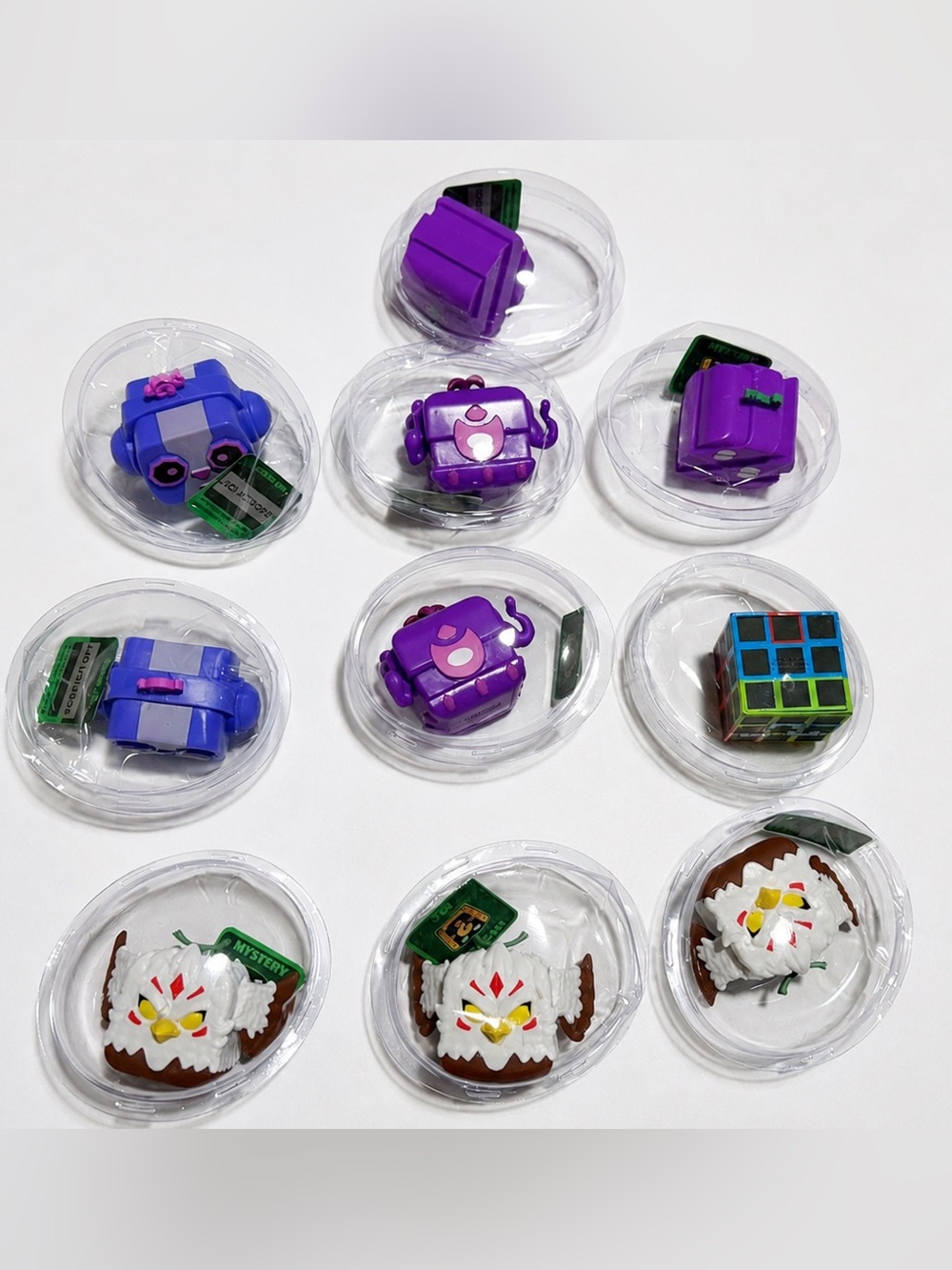 Roblox Blox Fruits Mystery Minifigure Lot of 10 Unscratched DLC Codes